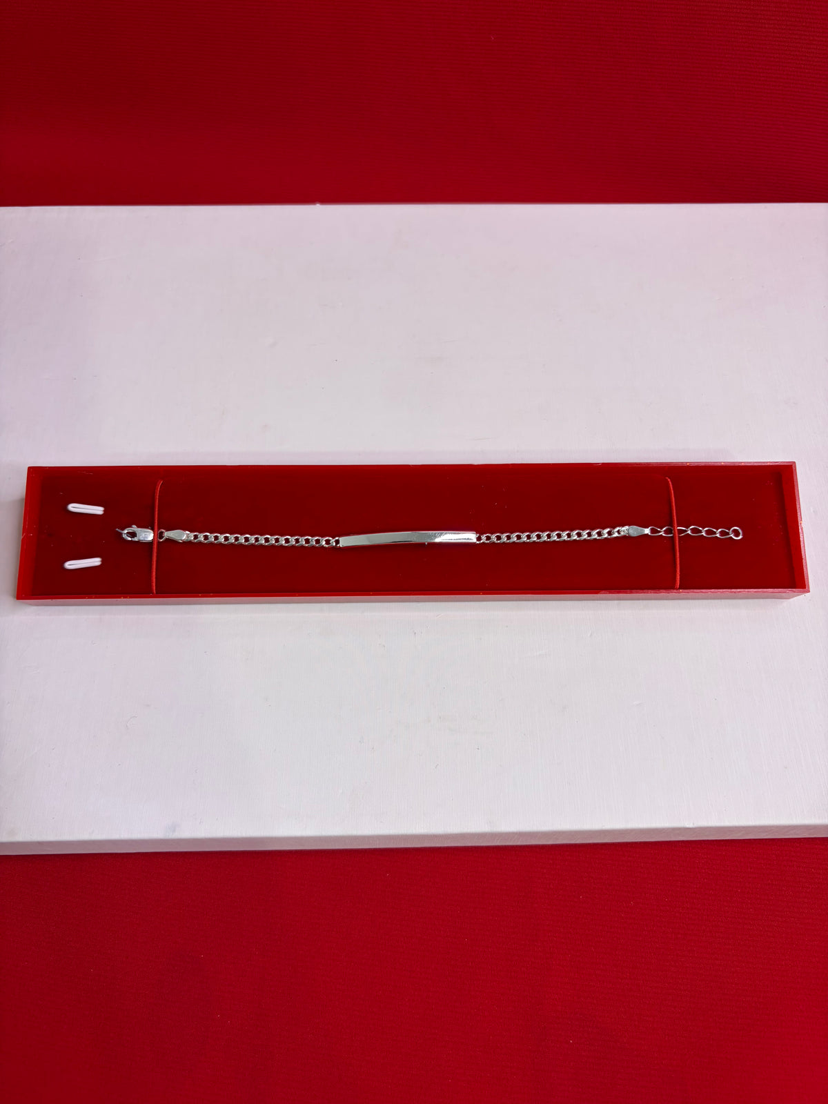 Kids Silver Rakhi Name Engraving Bracelet (6.0-7.0”) (KSR13)