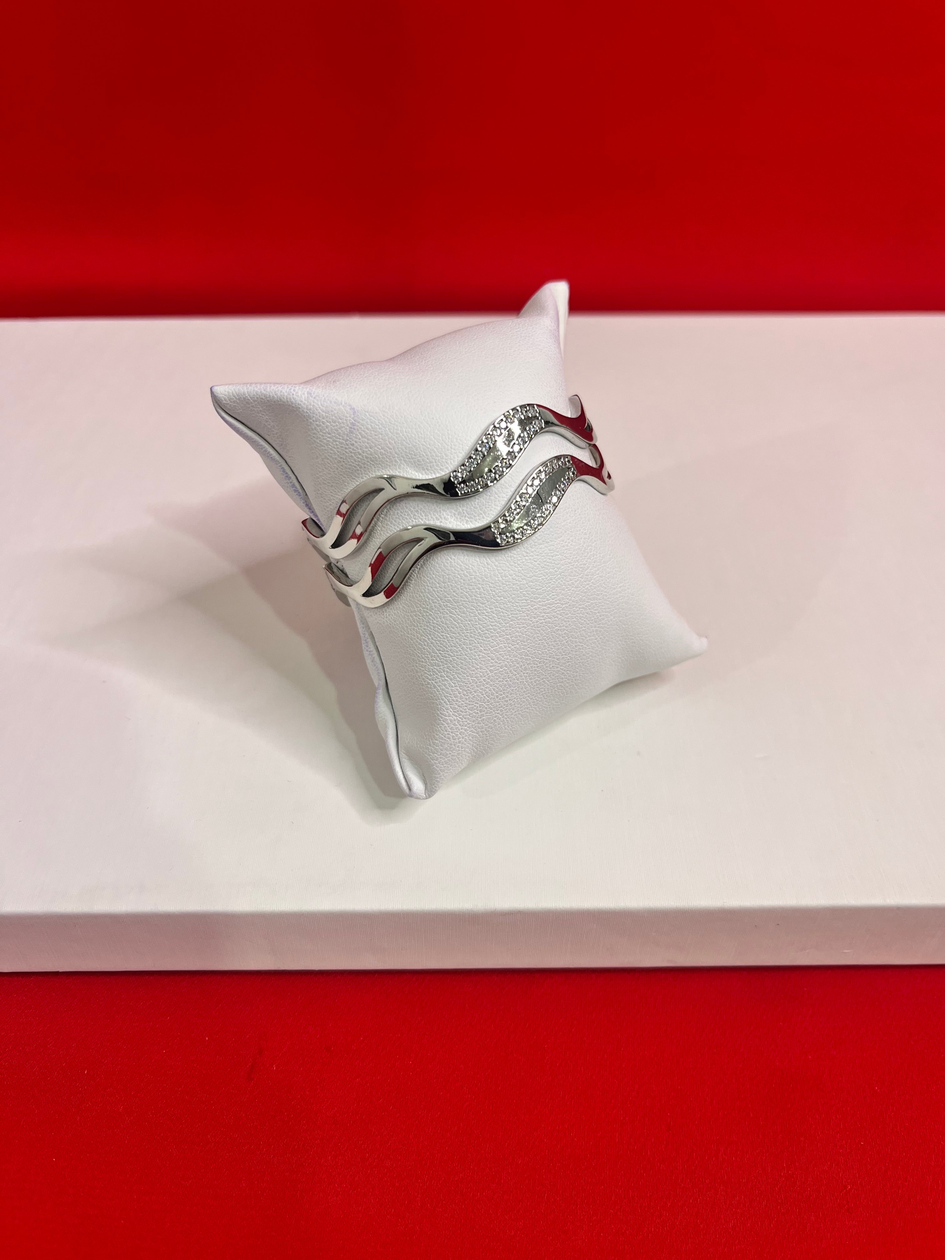 Pure Silver Bangle Pair 2.1
