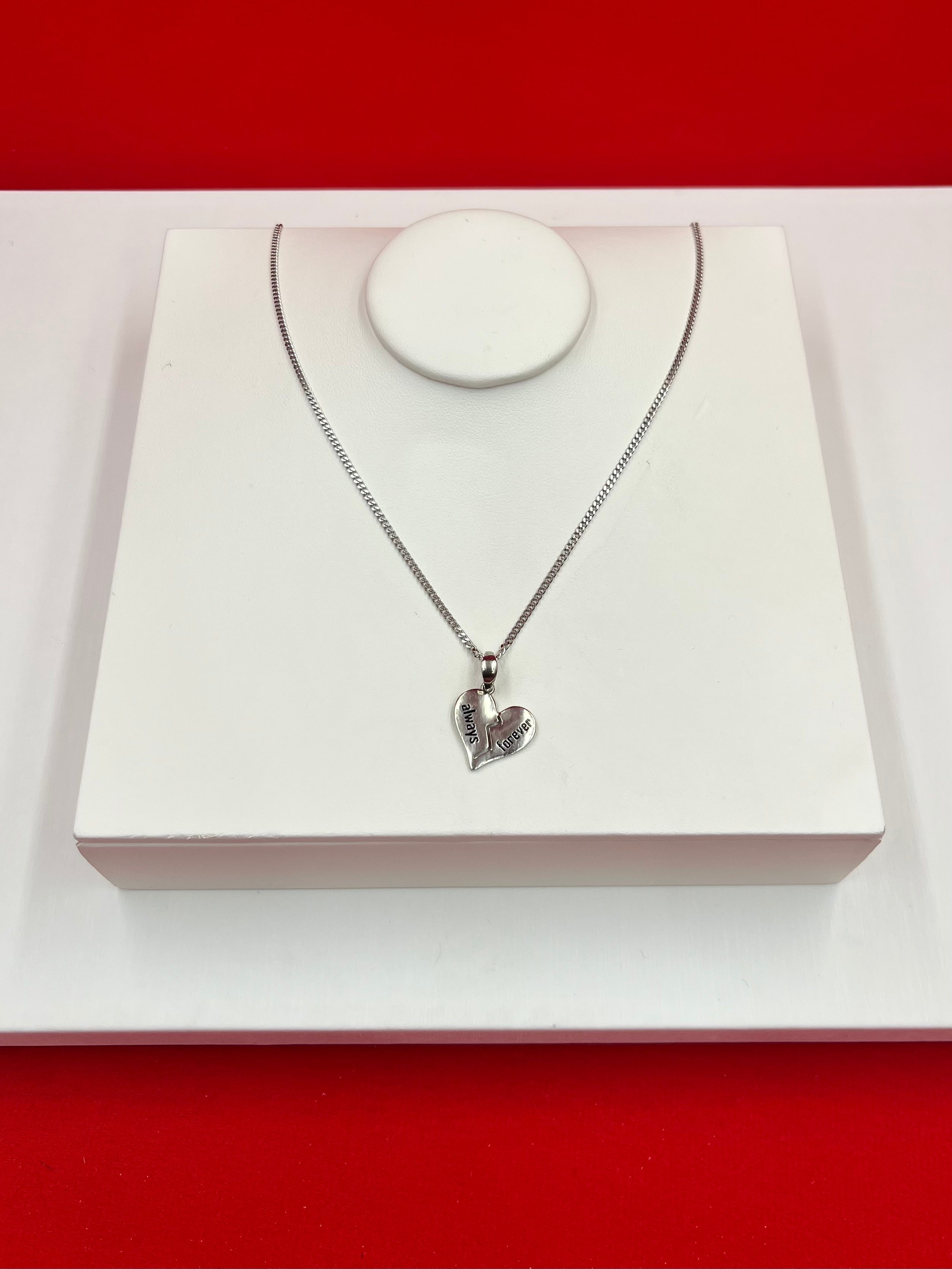 Always Forever Silver Pendant Necklace