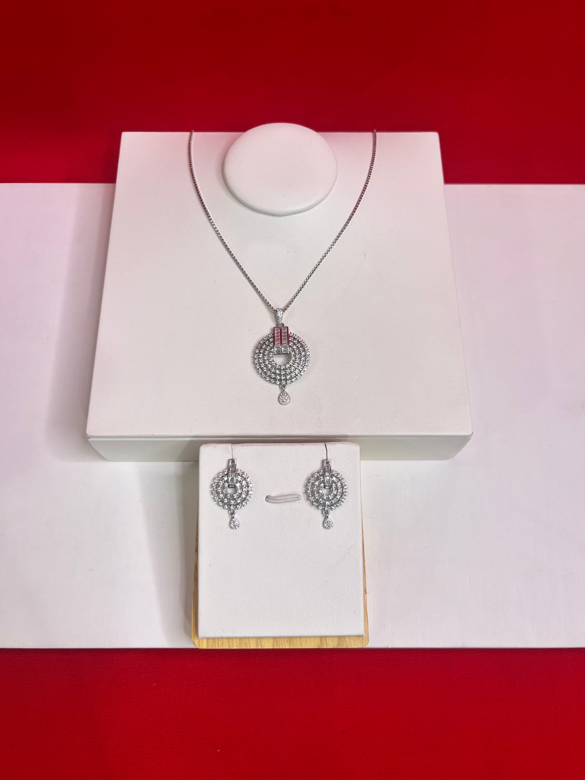 Pure Silver Pendant Set (WN91)