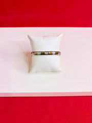 Men Pure Silver Two-Tone Bracelet(7.5”)Mb78
