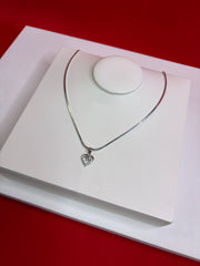 Pure Silver Pendant Necklace (WN122)