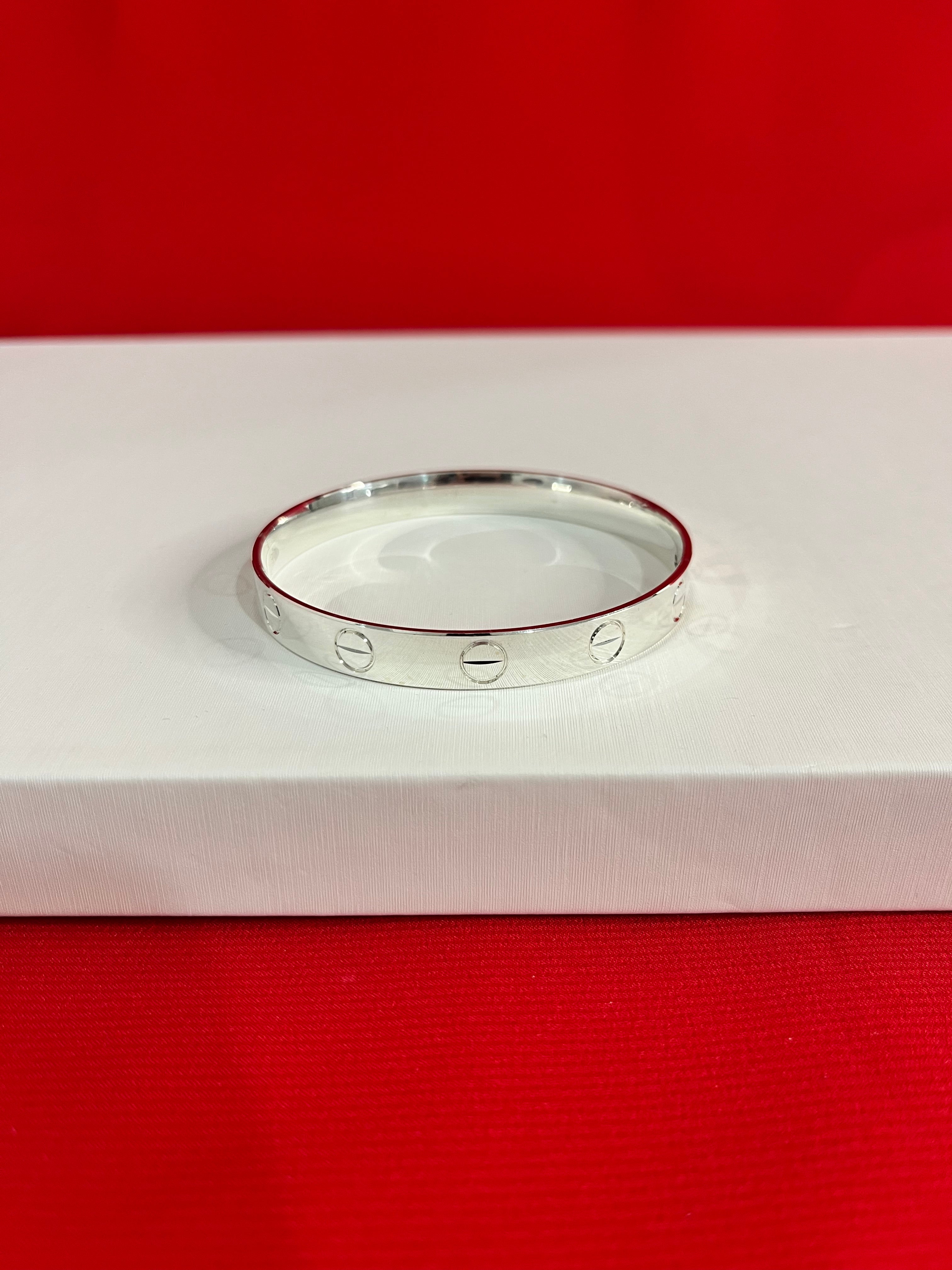 Pure Silver Kada Cartier Design(2.4)