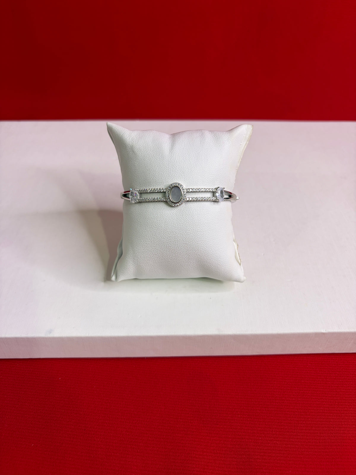 Women’s Pure Silver Bangle Bracelet (SB117)