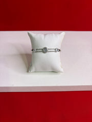 Women’s Pure Silver Bangle Bracelet (SB117)