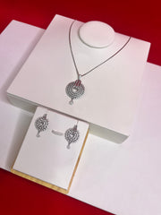 Pure Silver Pendant Set (WN91)