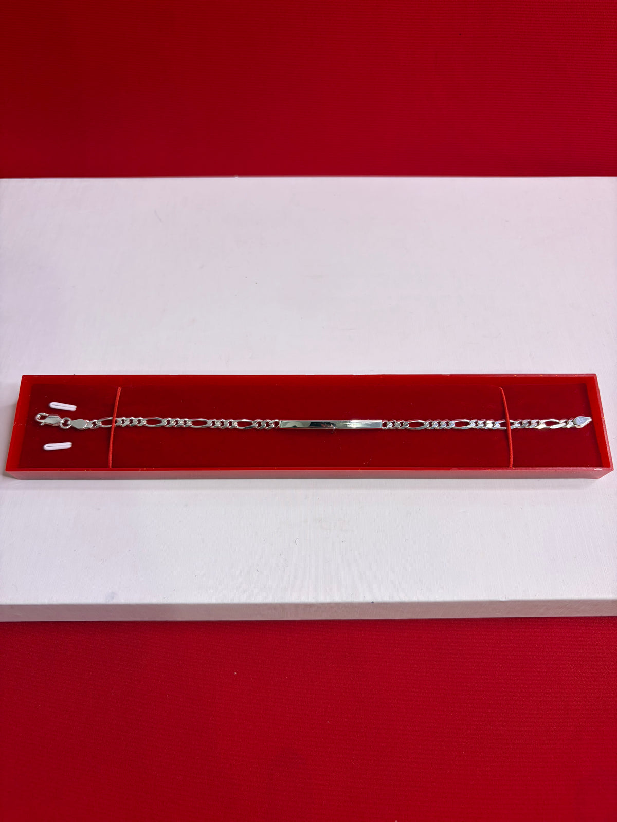 Pure Silver Rakhi Name Engraving Bracelet (NB17)
