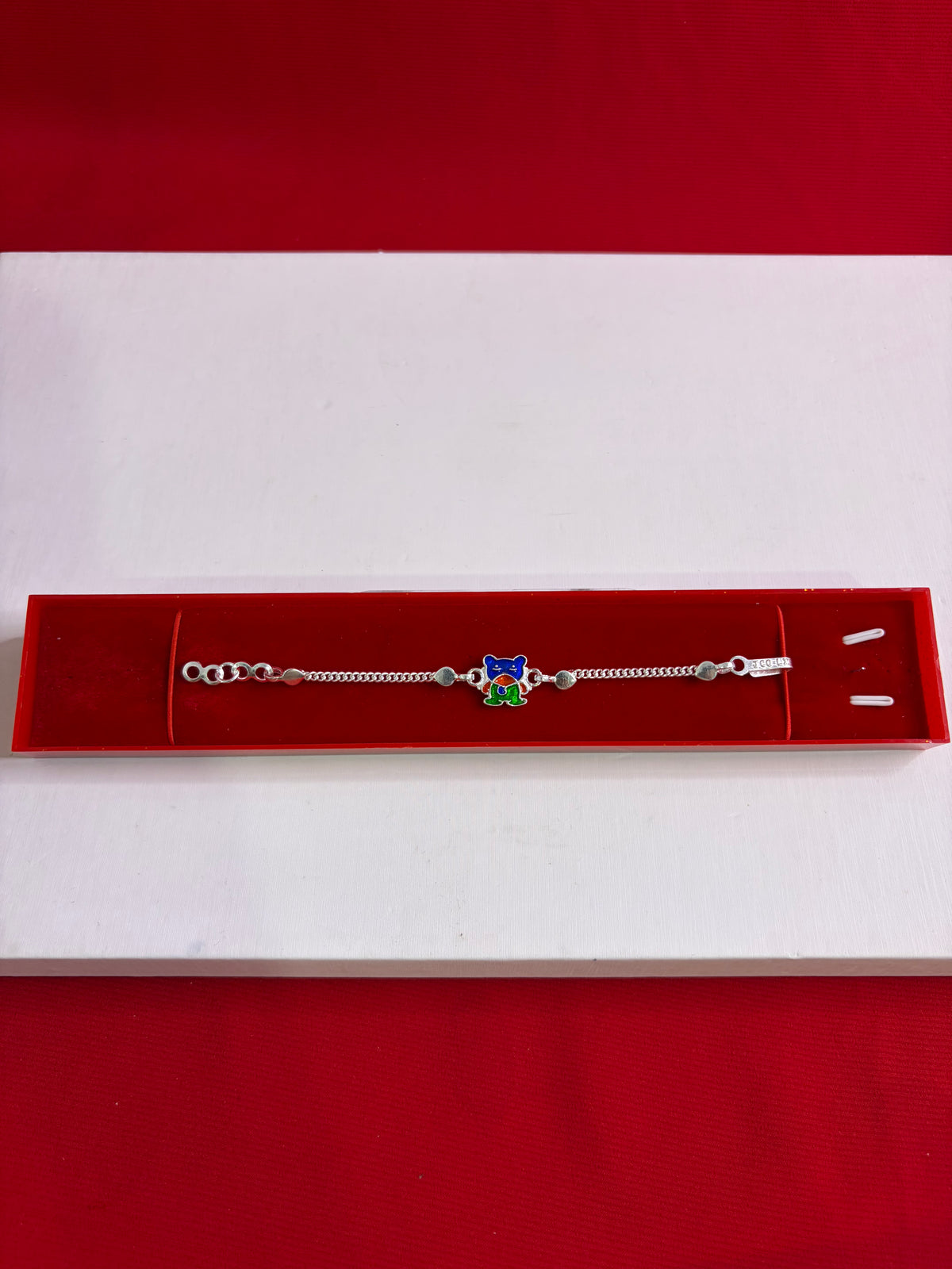 Kids Pure Silver Rakhi Bracelet (KSR18)