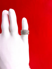 Pure Silver Women’s Cocktail Ring (Size 7) WR262