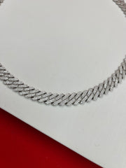 Iced-Out Pure Silver Chain 22”