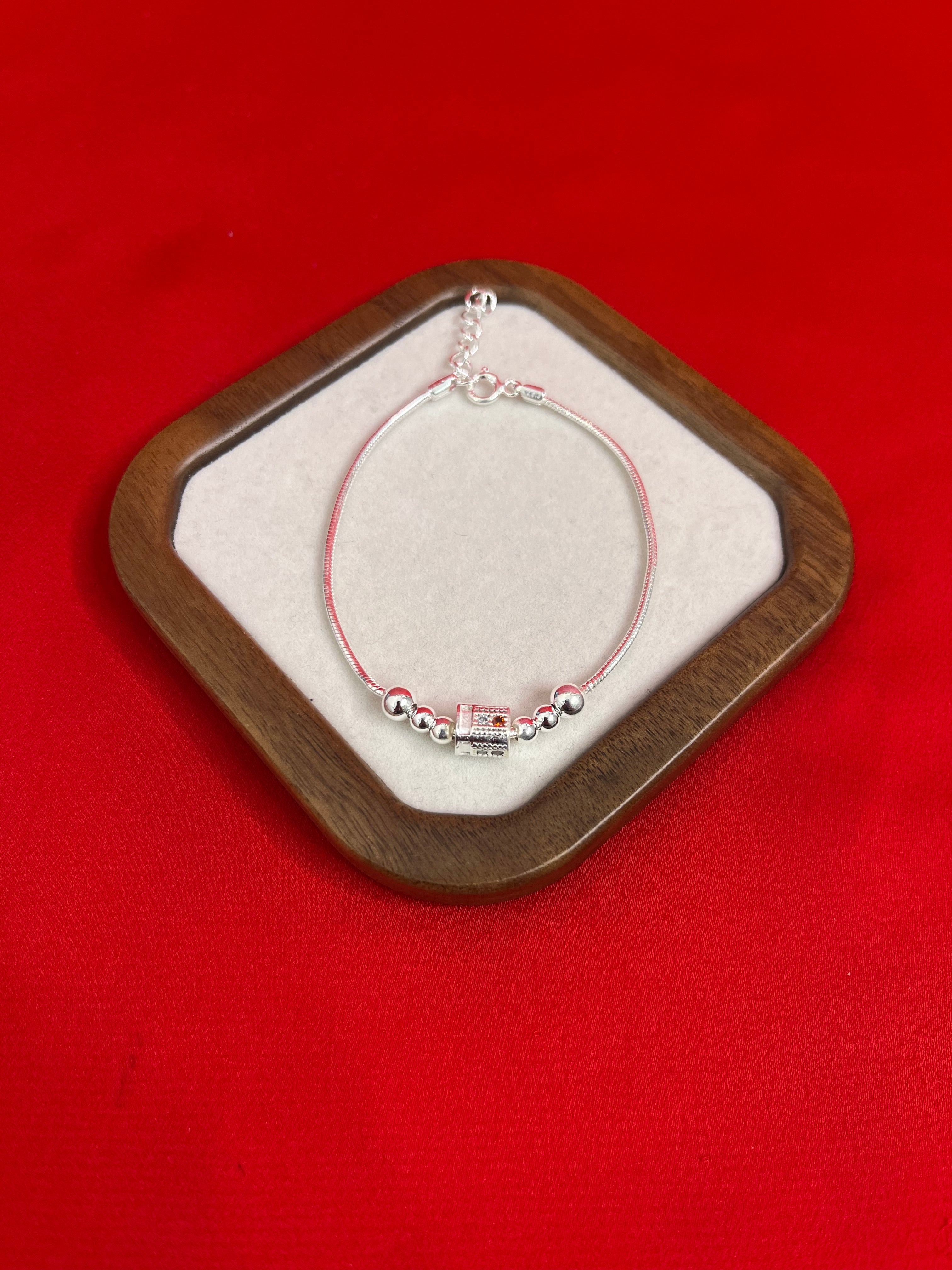 Fancy Pure Silver Bracelet