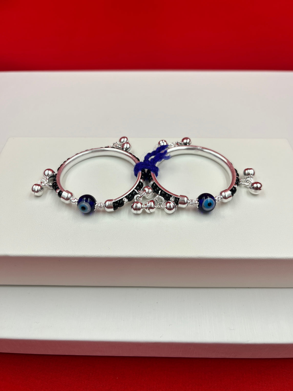 Pure Silver Baby Kangan 1.5 inch