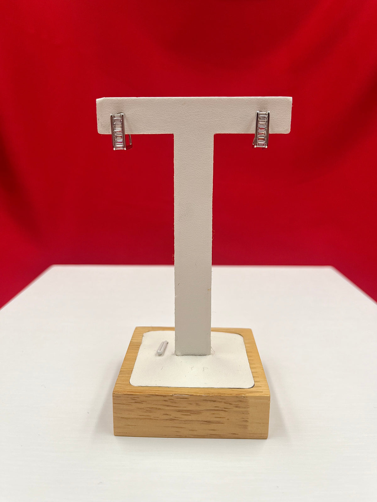 Beautiful White Square Earrings