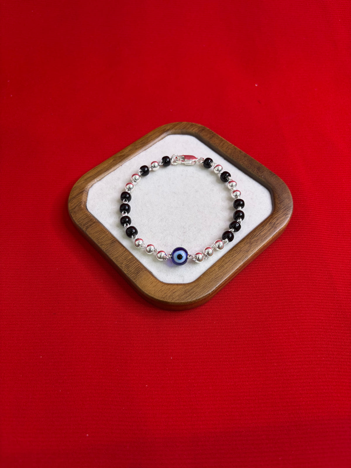 Evileye Pure Silver Bracelet (7.5”) (WB122)