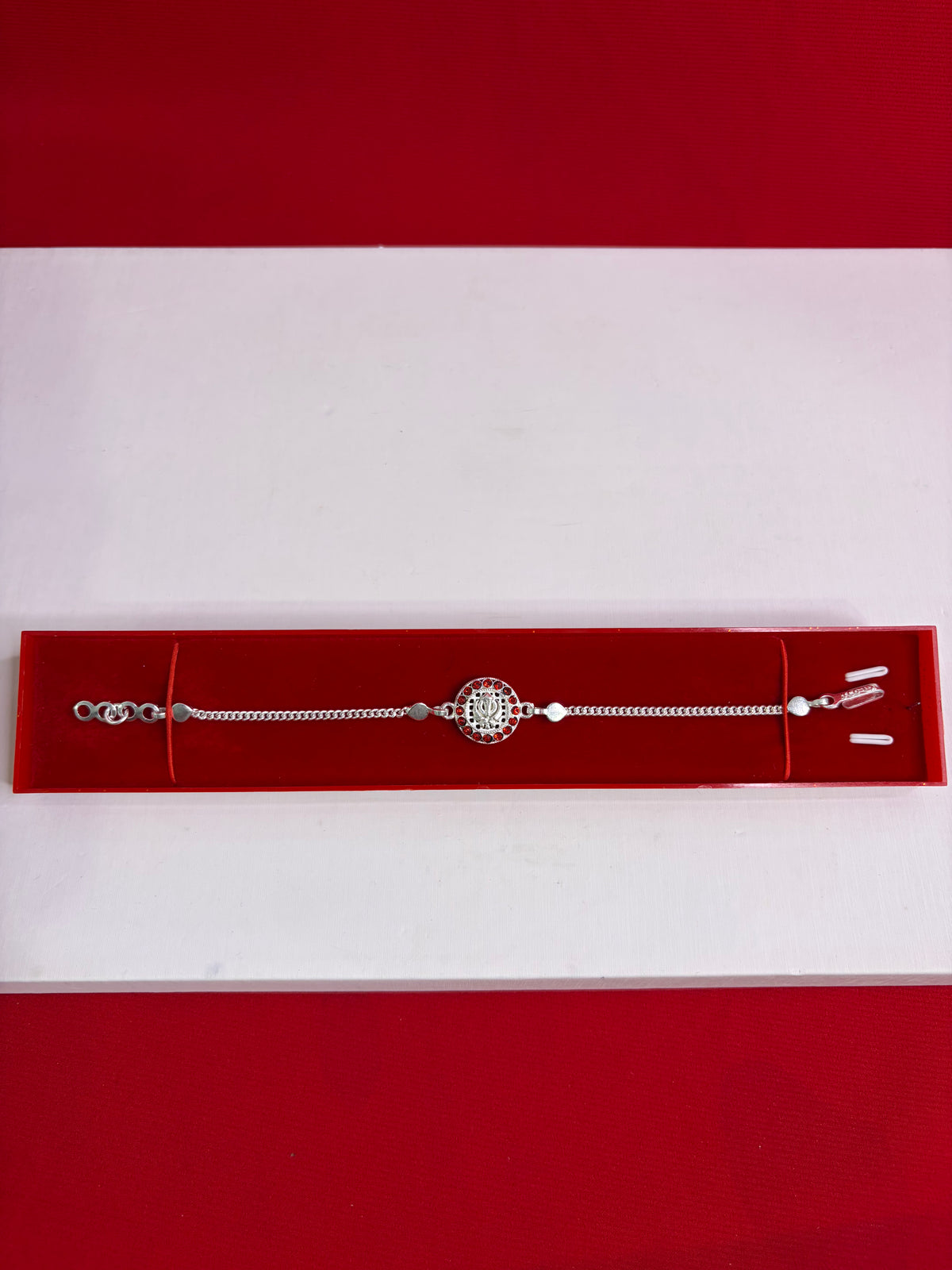 Pure Silver Rakhi Bracelet 7-8” (SR24)