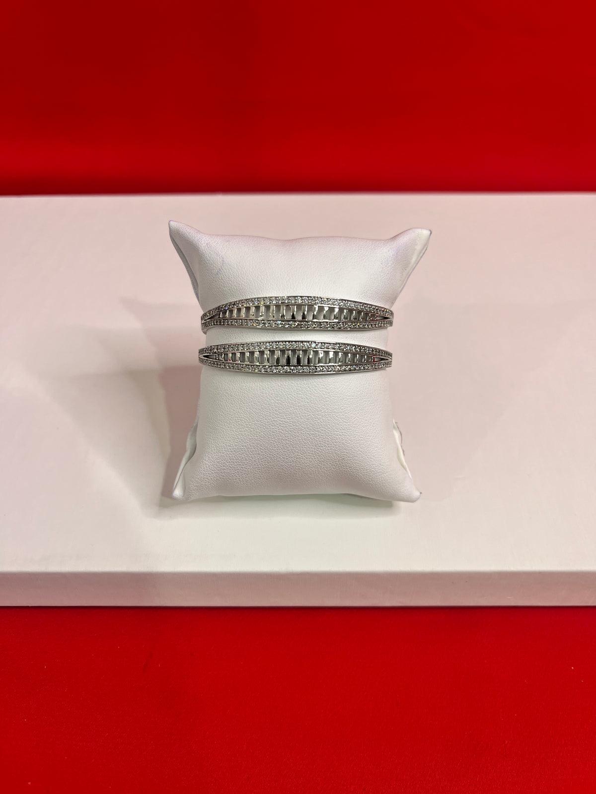 Pure Silver Bangle Pair 2.1