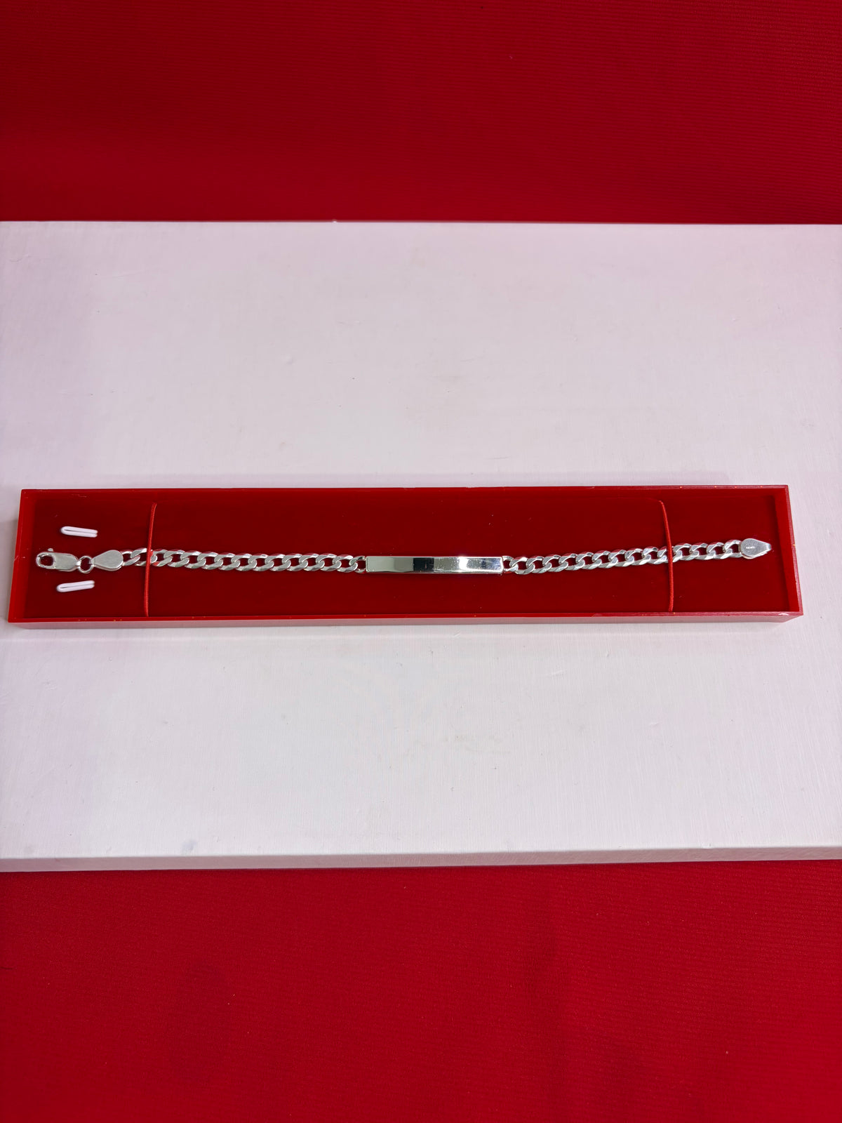 Pure Silver Rakhi Name Engraving Bracelet (NB2)