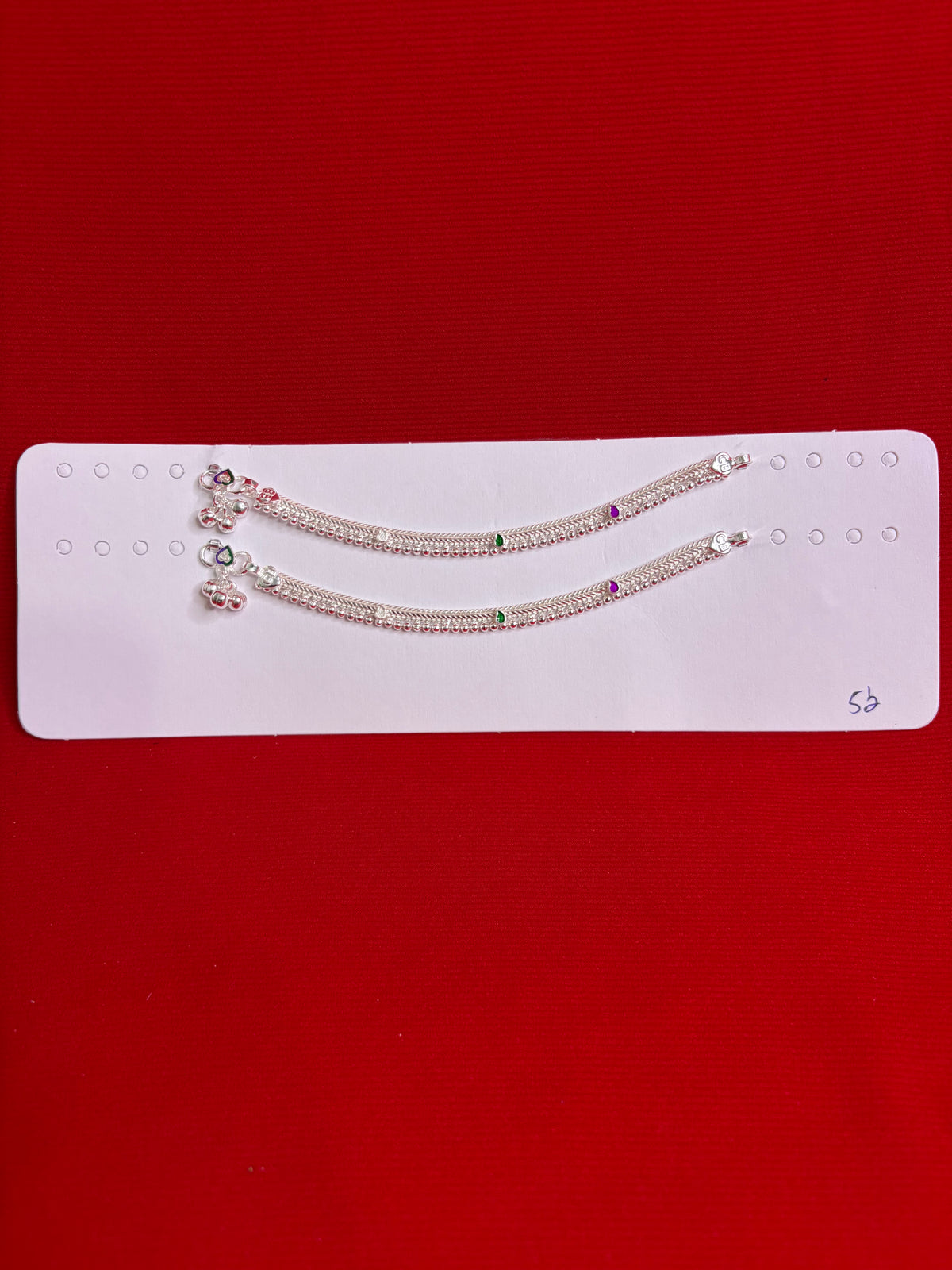 Pure Silver Anklets (5.5 Inch) (KA115)