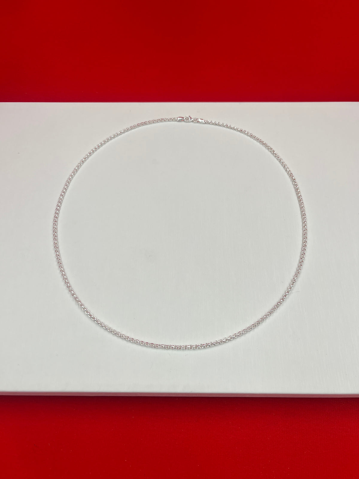 Rolo Pure Silver Chain 24” Sc40
