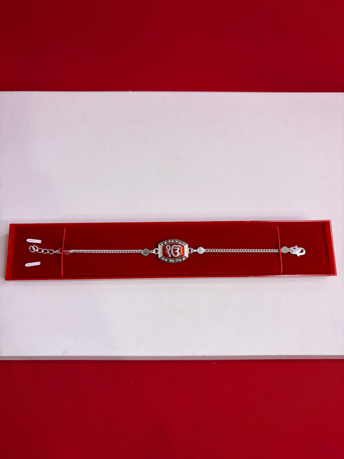 Pure Silver Rakhi Bracelet 7.0-7.5”(SR36)
