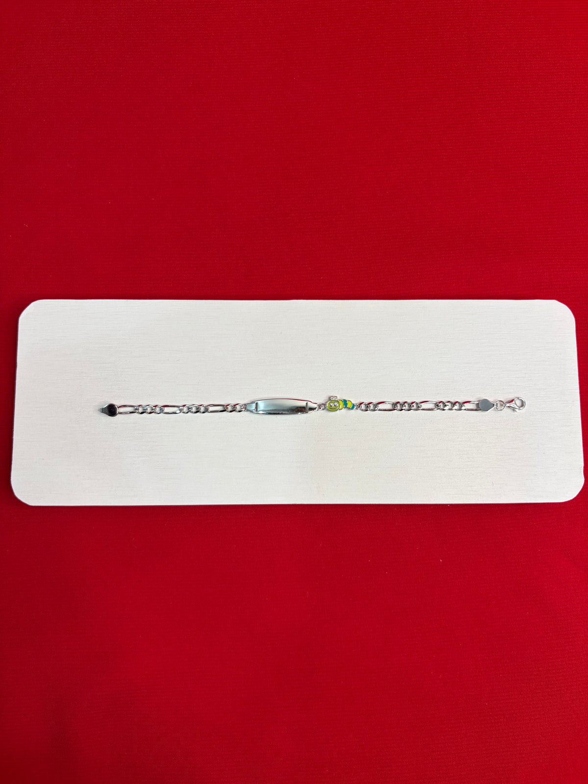 Pure Silver Kids Name Engraving Bracelet (KSR53)