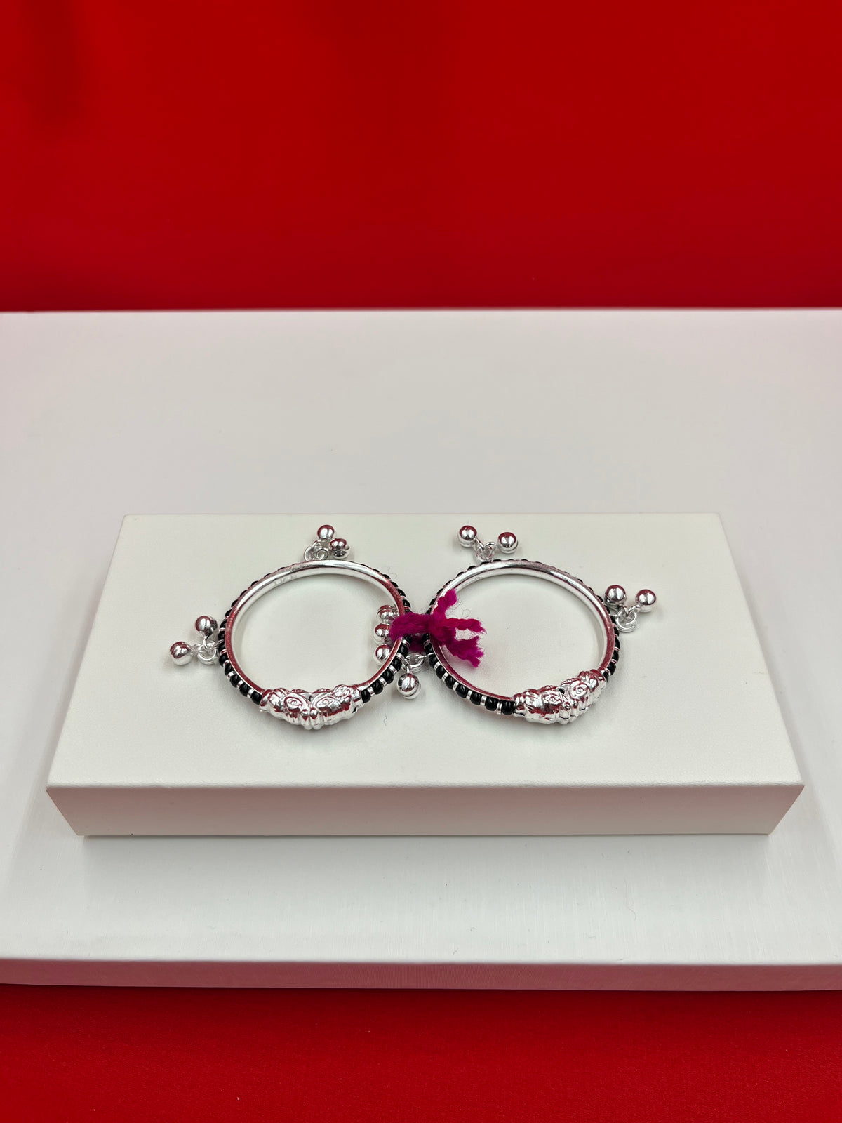 Pure Silver Baby Kangan 1.5 inch