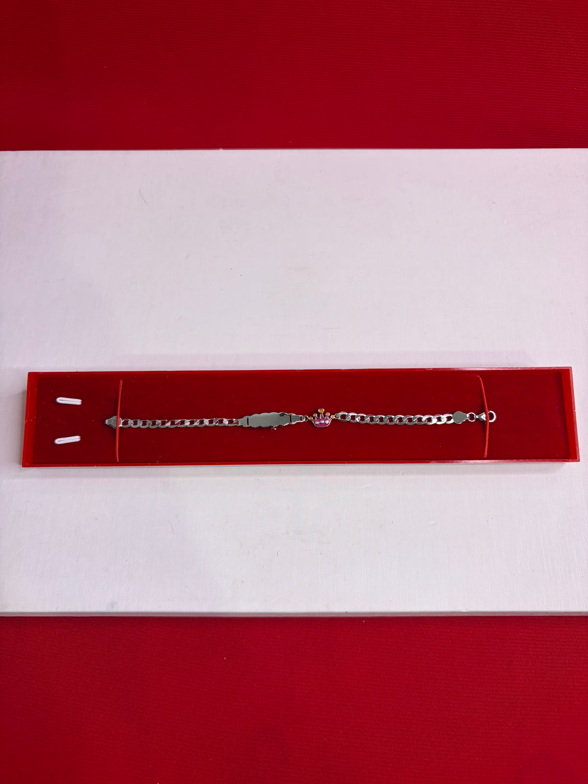 Pure Silver Rakhi Name Engraving Bracelet (KNB9)