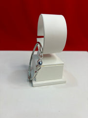 Women’s Pure Silver Evil Eye Bangle Bracelet (SB147)
