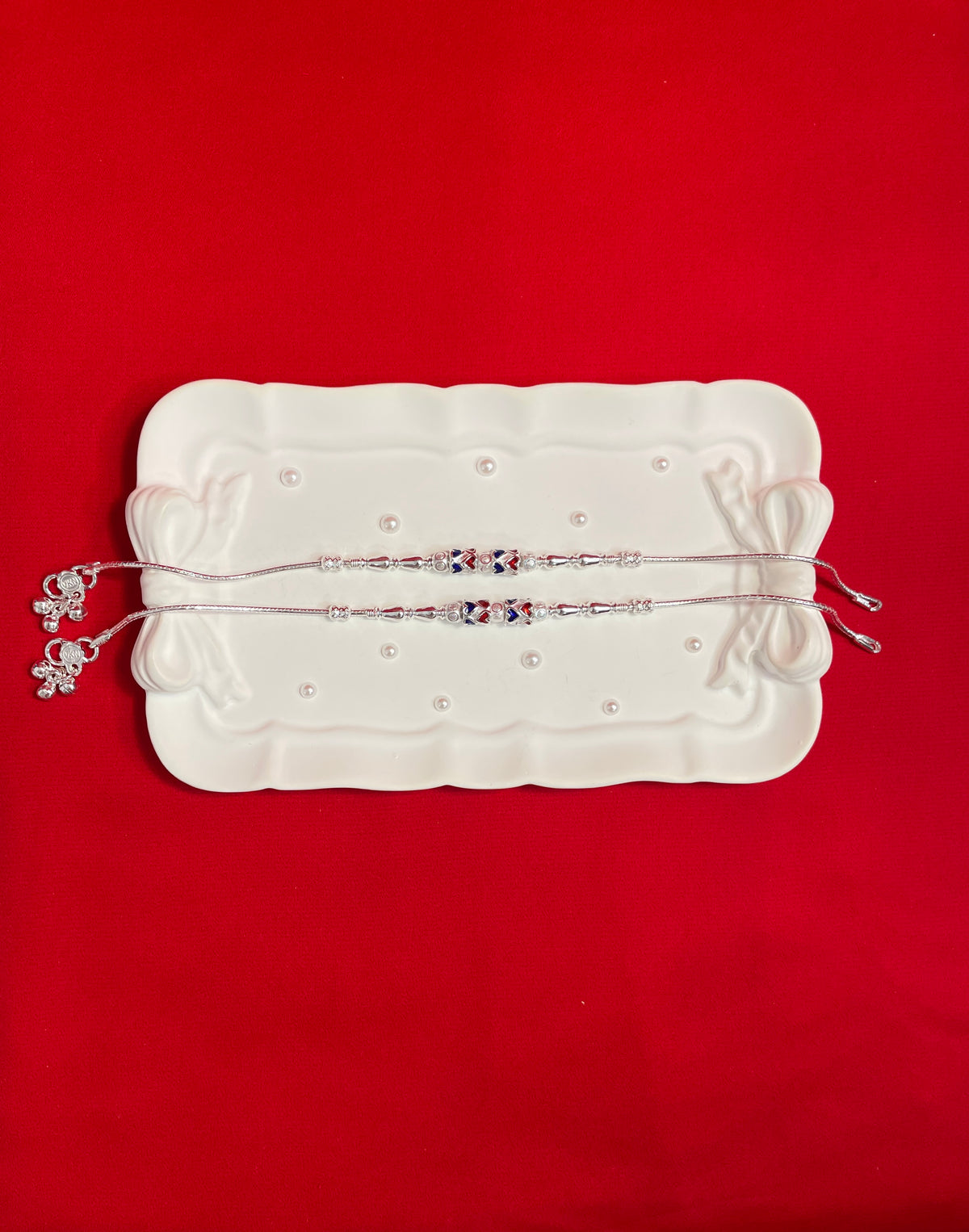 Pure silver Anklets