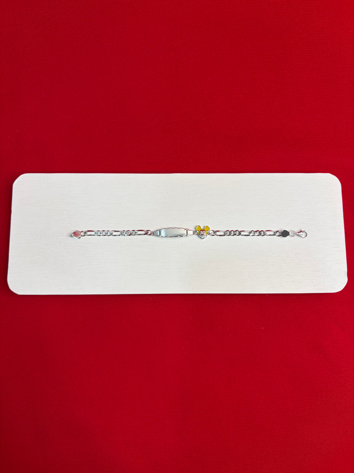 Pure Silver Kids Name Engraving Bracelet (KSR54)