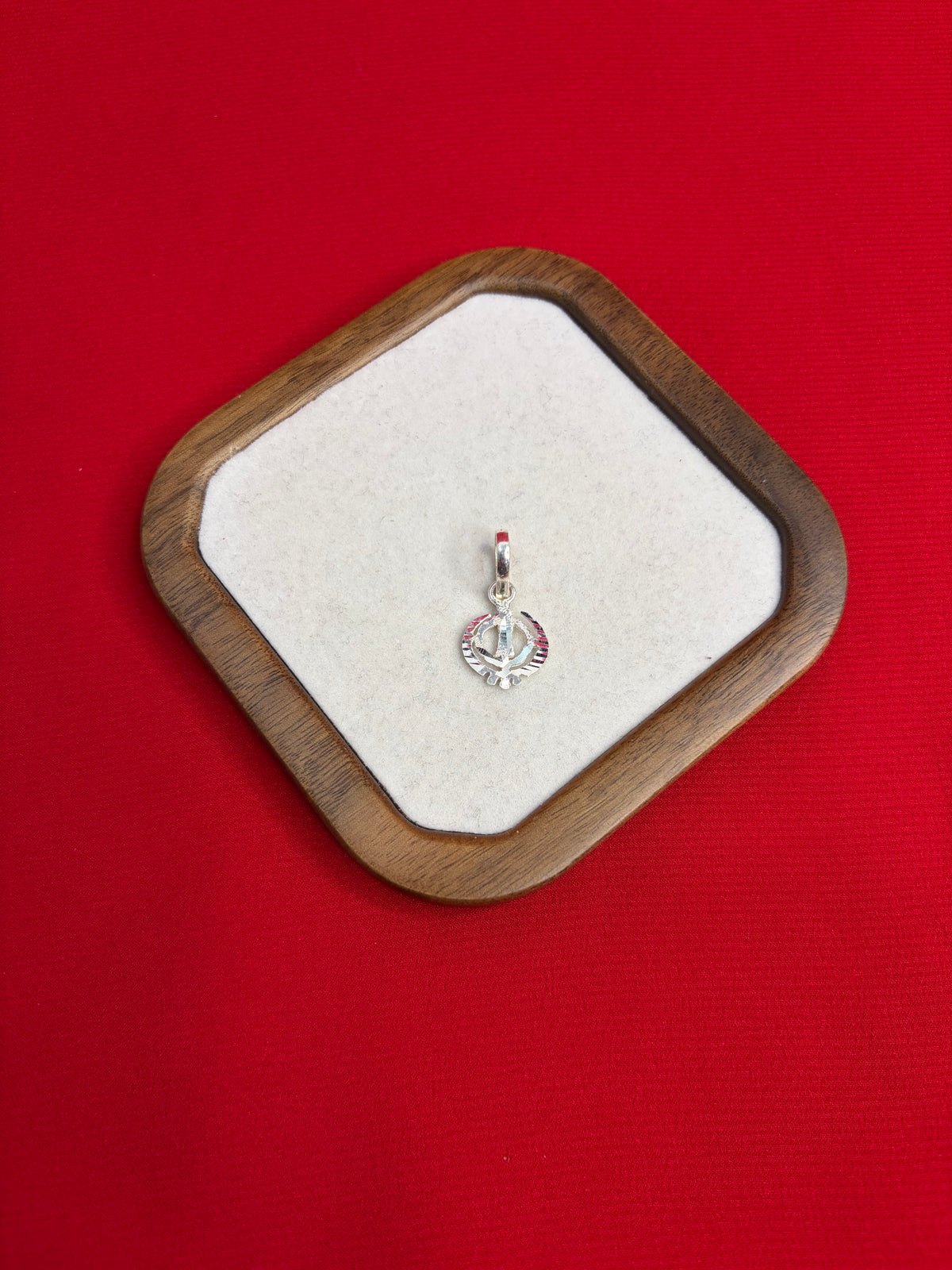 Pure Silver Khanda Pendant (SP88)