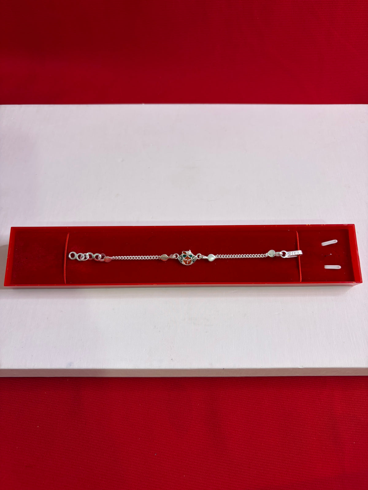 Kids Pure Silver Rakhi Bracelet (KSR22)