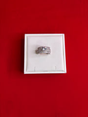 Pure Silver Women’s Cocktail Ring (Size 8) WR269