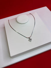 Pure Silver Pendant Necklace (WN122)