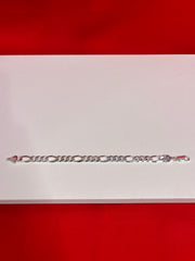 Men Pure Silver Cuban Bracelet Mb20