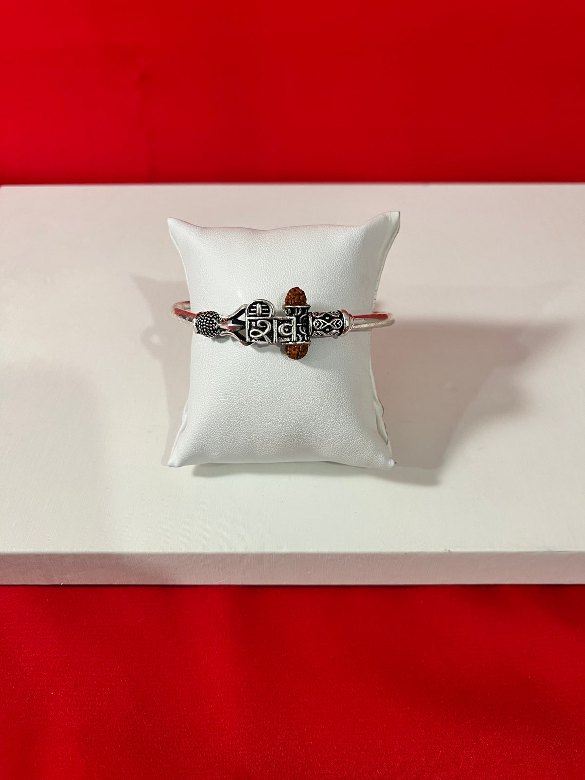 Pure Silver Trishul Rudhraksh Kada 2.6