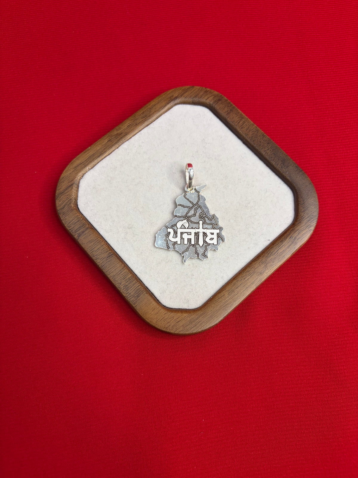 Pure Silver Punjab Pendant (SP74)