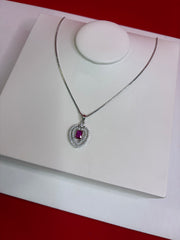 Pure Silver Pendant Necklace (WN106)