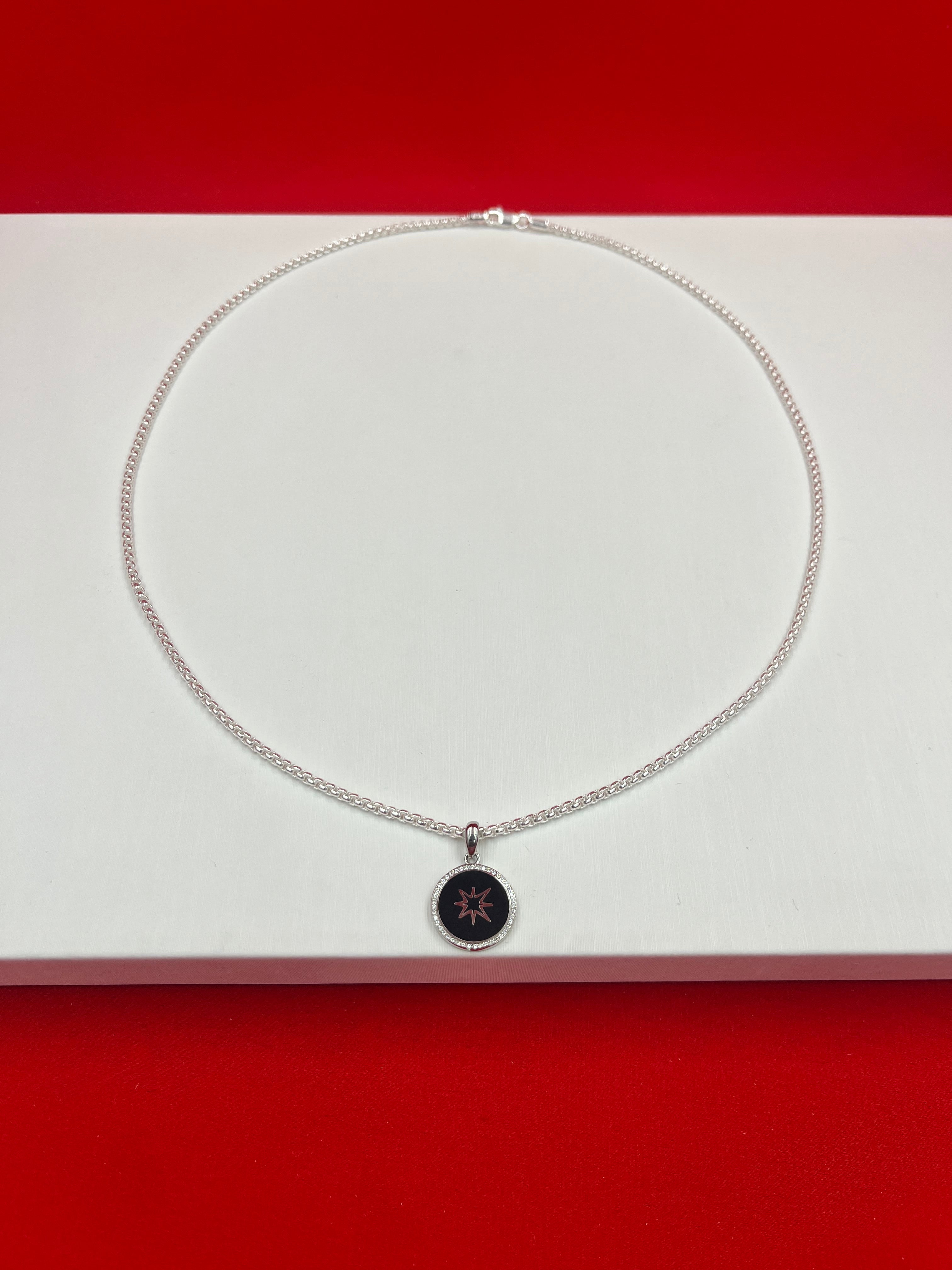 Starburst Silver Pendant