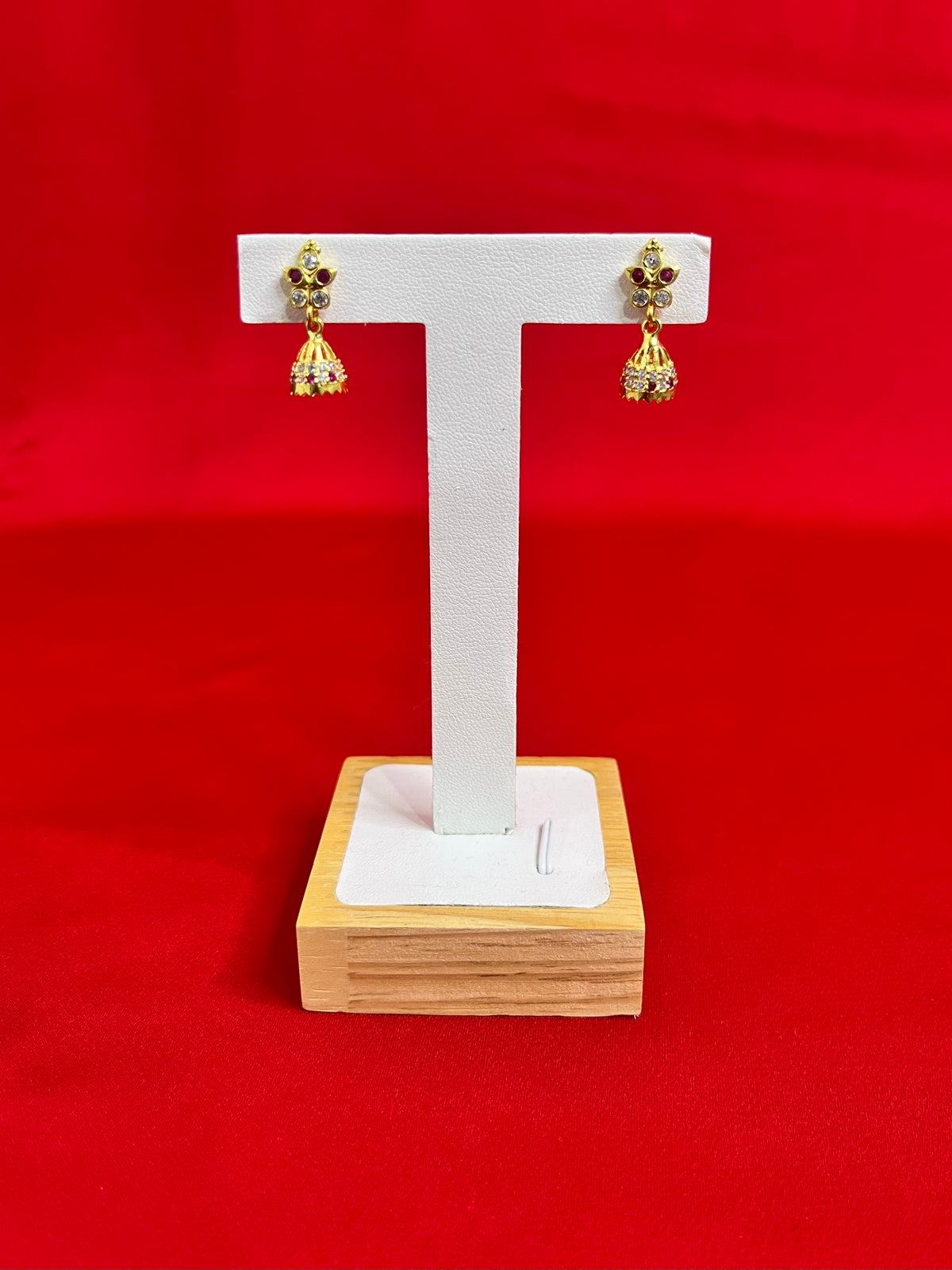 Pure Silver Jhumki With 24k Gold Plating(WJ13)