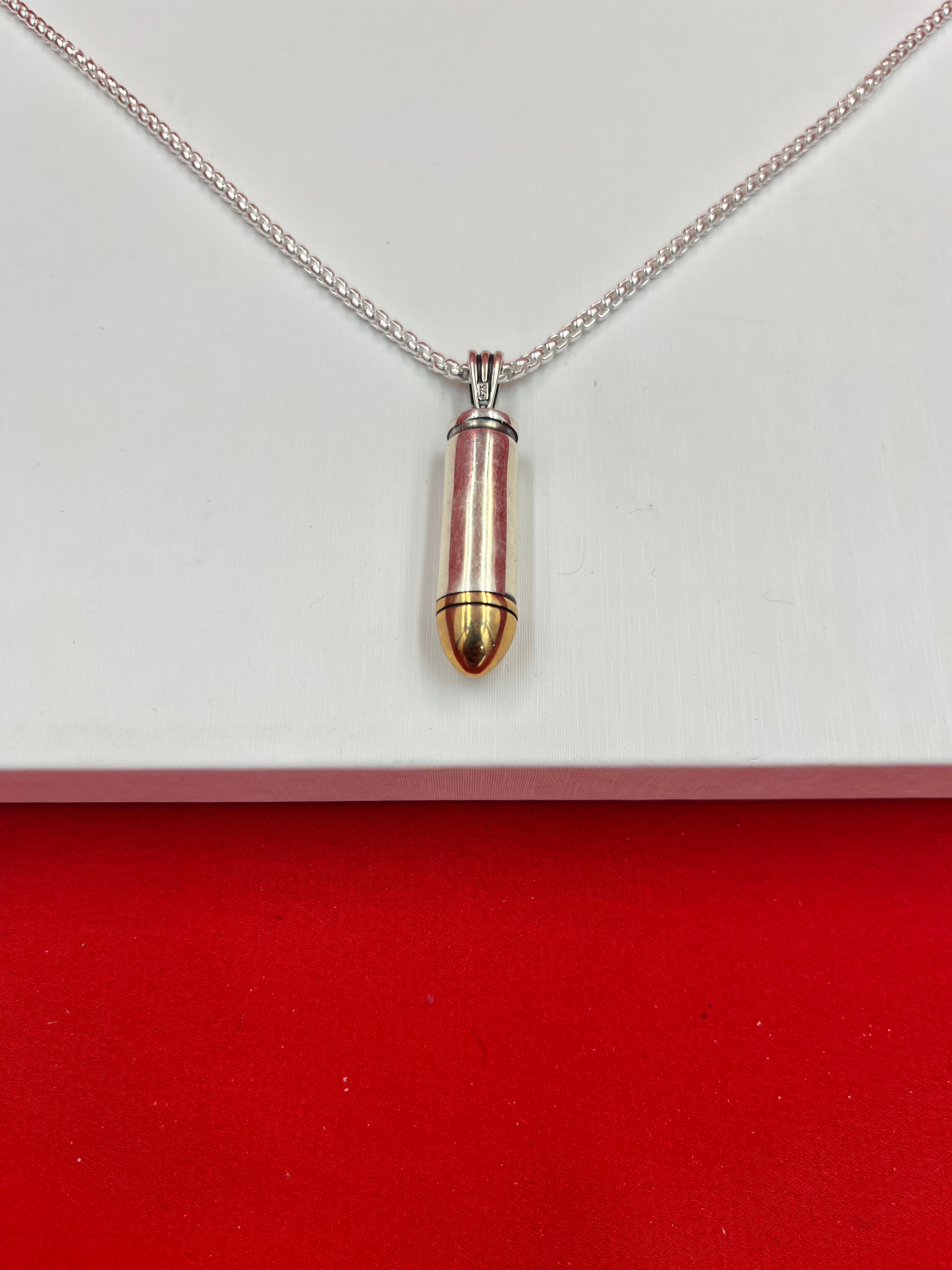 Bullet Silver Pendant