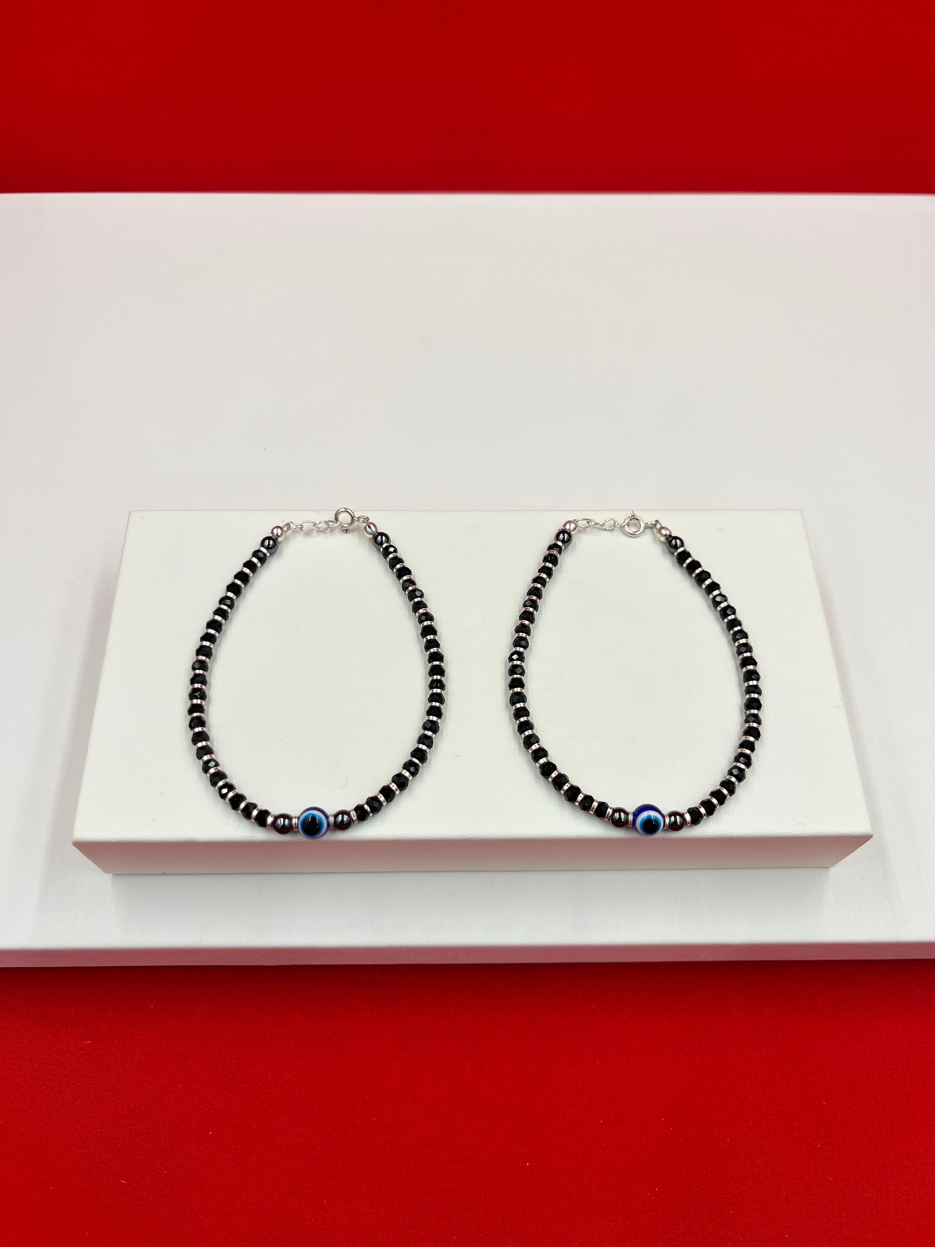Evil Eye Black Beads Bracelet (Najariye)