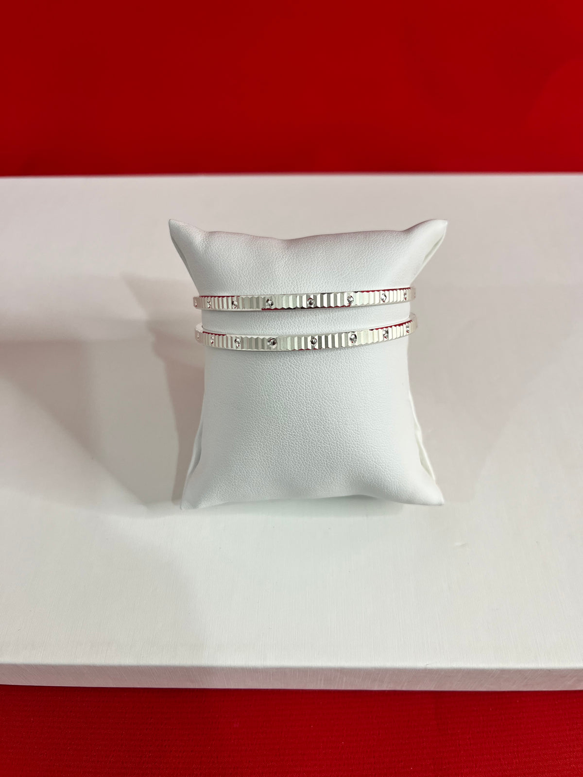 Pure Silver Bangle Pair 2.3