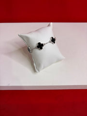 Pure Silver 5 Clover Bracelet