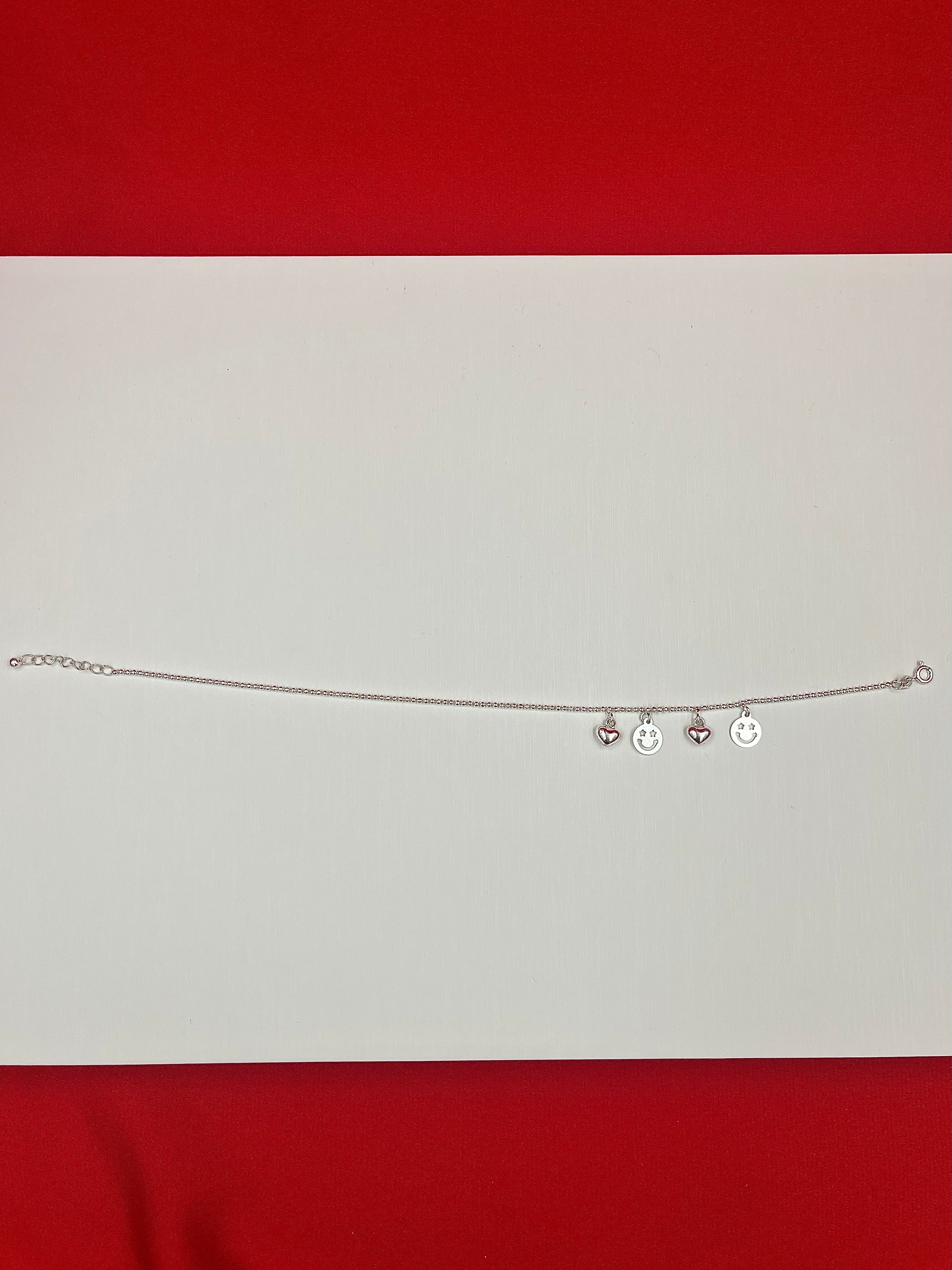 Single promise Silver Anklet