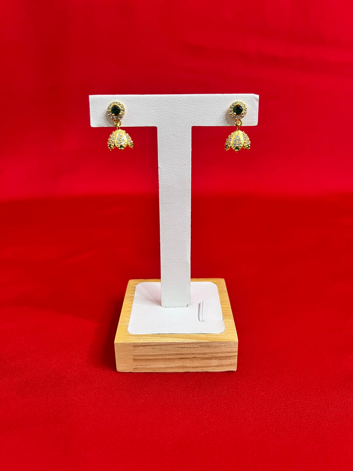 Pure Silver Jhumki With 24k gold Plating(WJ12)