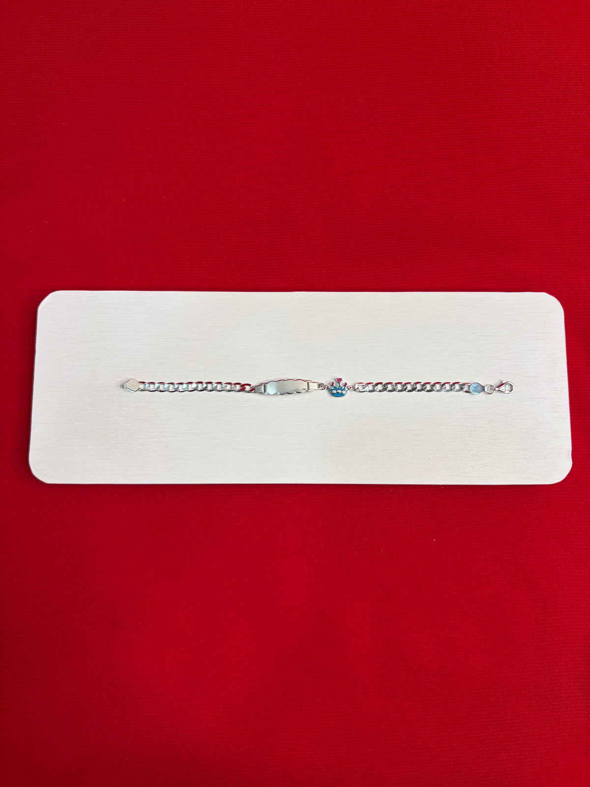 Pure Silver Kids Name Engraving Bracelet (KSR64)