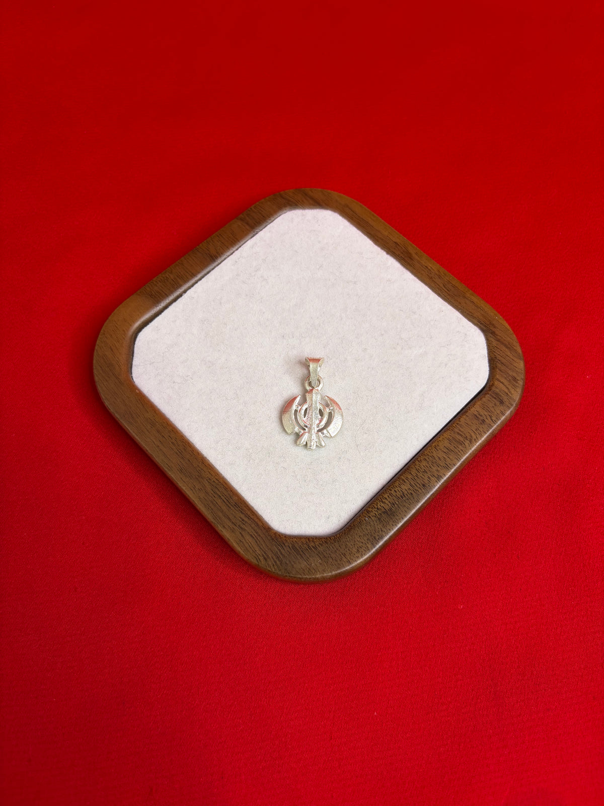 Pure Silver Khanda Pendant (SP39)