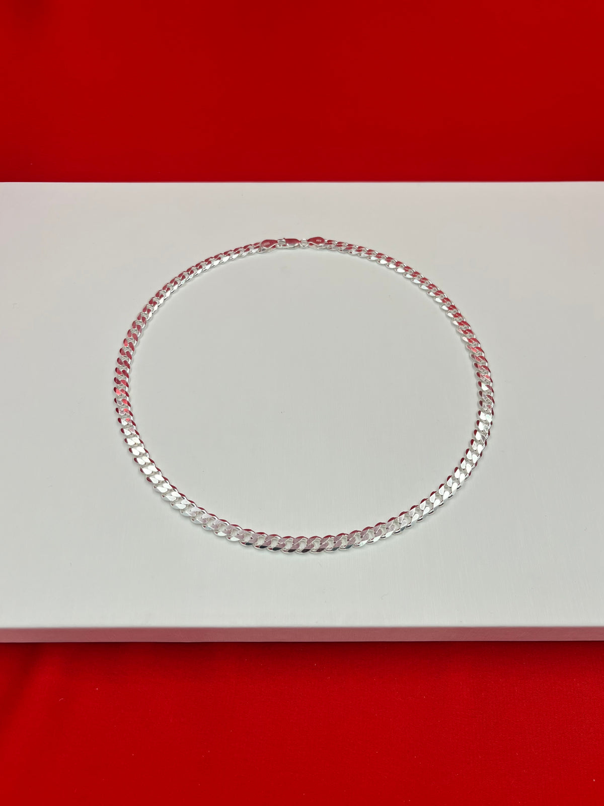 Cuban Pure Silver Chain 20”