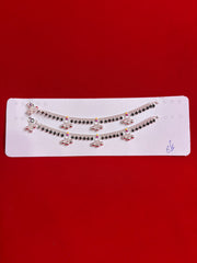 Pure Silver Anklets (6.5 Inch) (KA118)